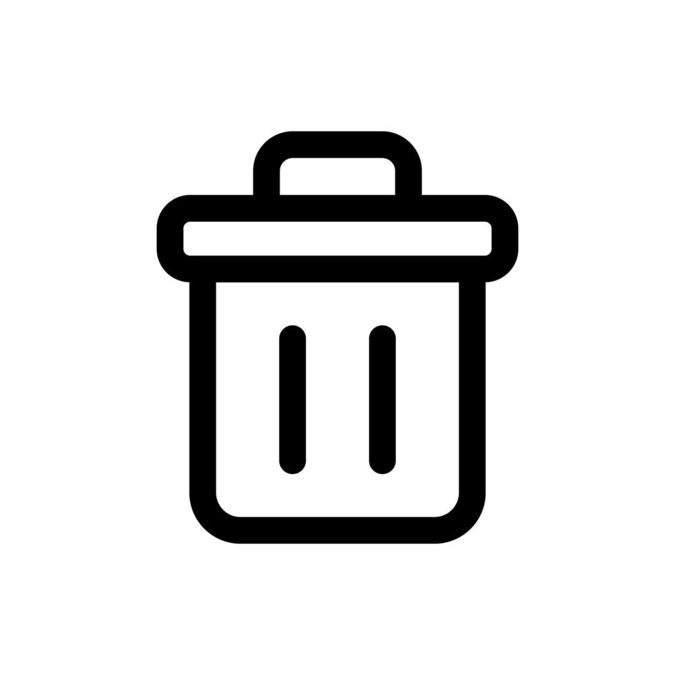 Simple Delete icon. The icon can be used for websites, print templates, presentation templates, illustrations, etc vector