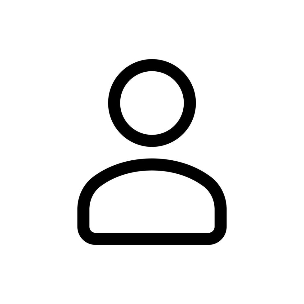 Simple User icon. The icon can be used for websites, print templates, presentation templates, illustrations, etc vector
