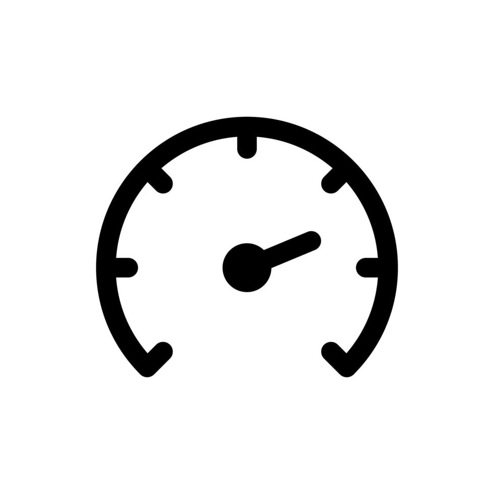 Simple Speedometer icon. The icon can be used for websites, print ...