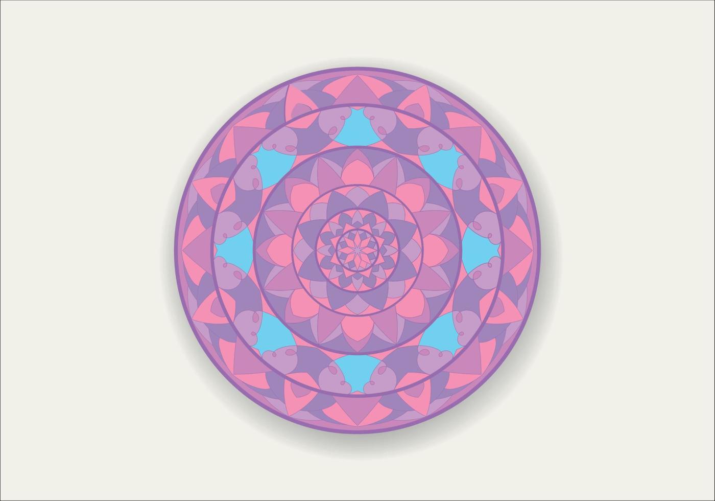 Round pattern flower mandala. circle floral ornament. Legend decorative vector illustration.