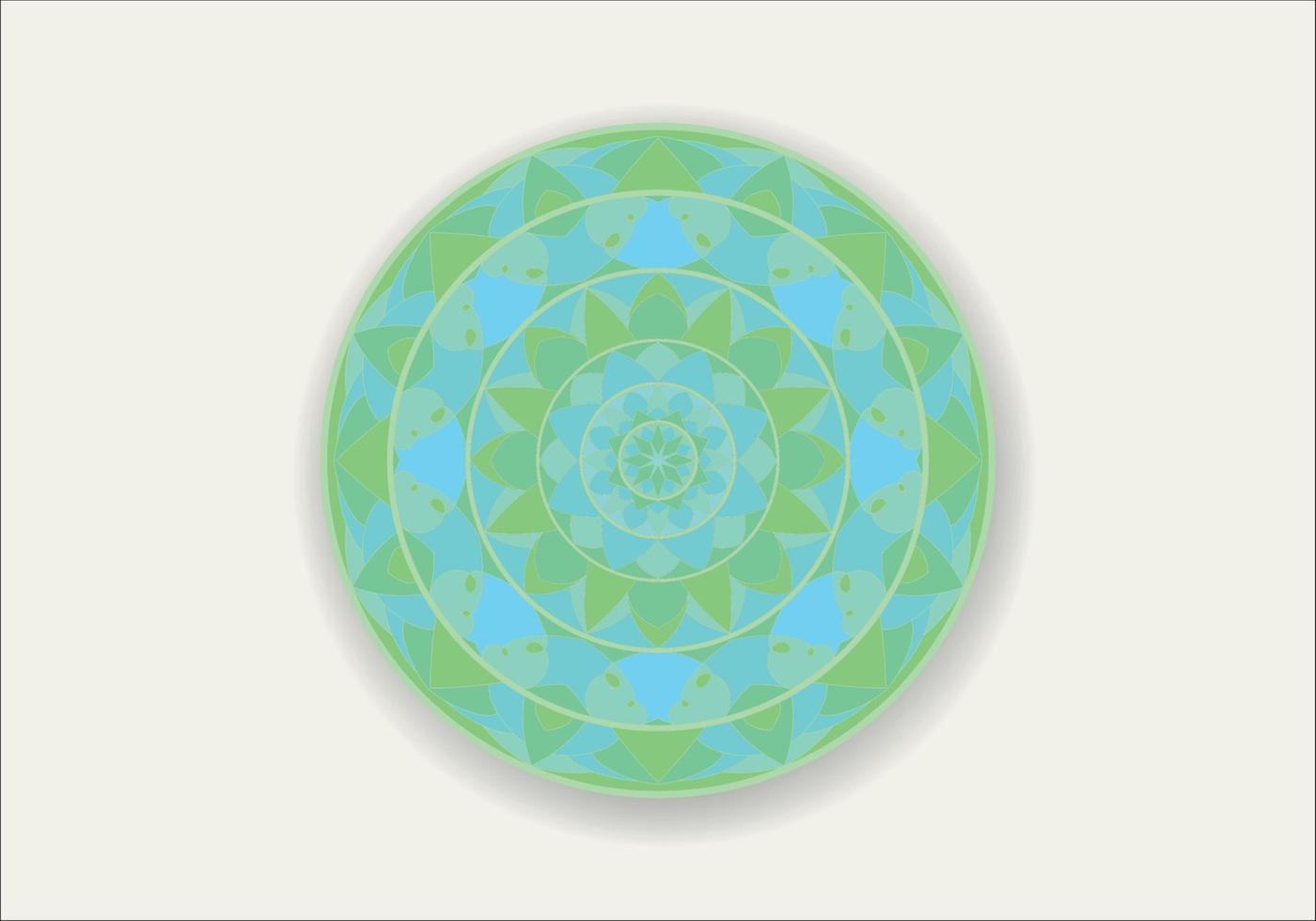 Round pattern flower mandala. circle floral ornament. Legend decorative vector illustration.