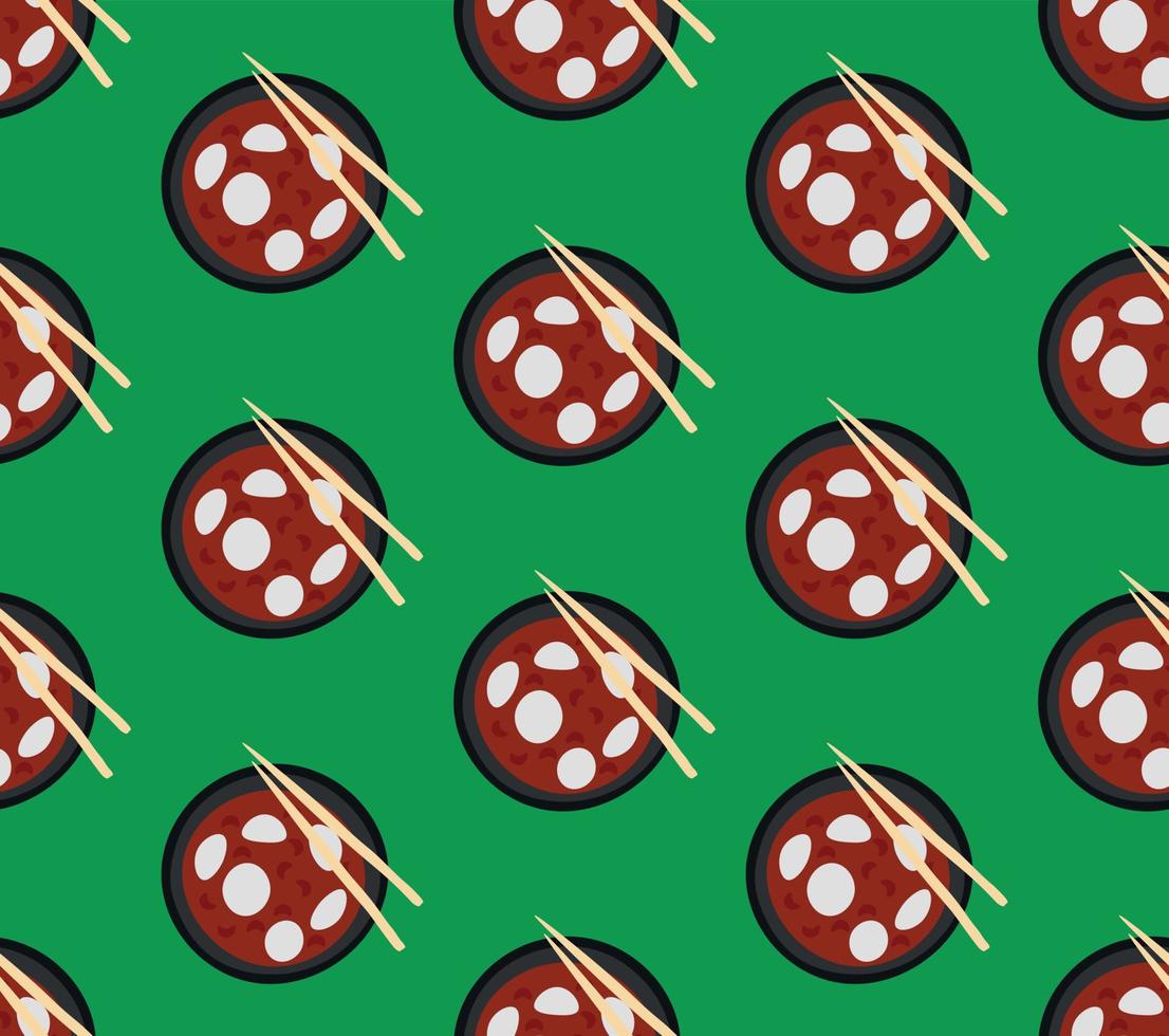 Pattern of zenzai soup vector