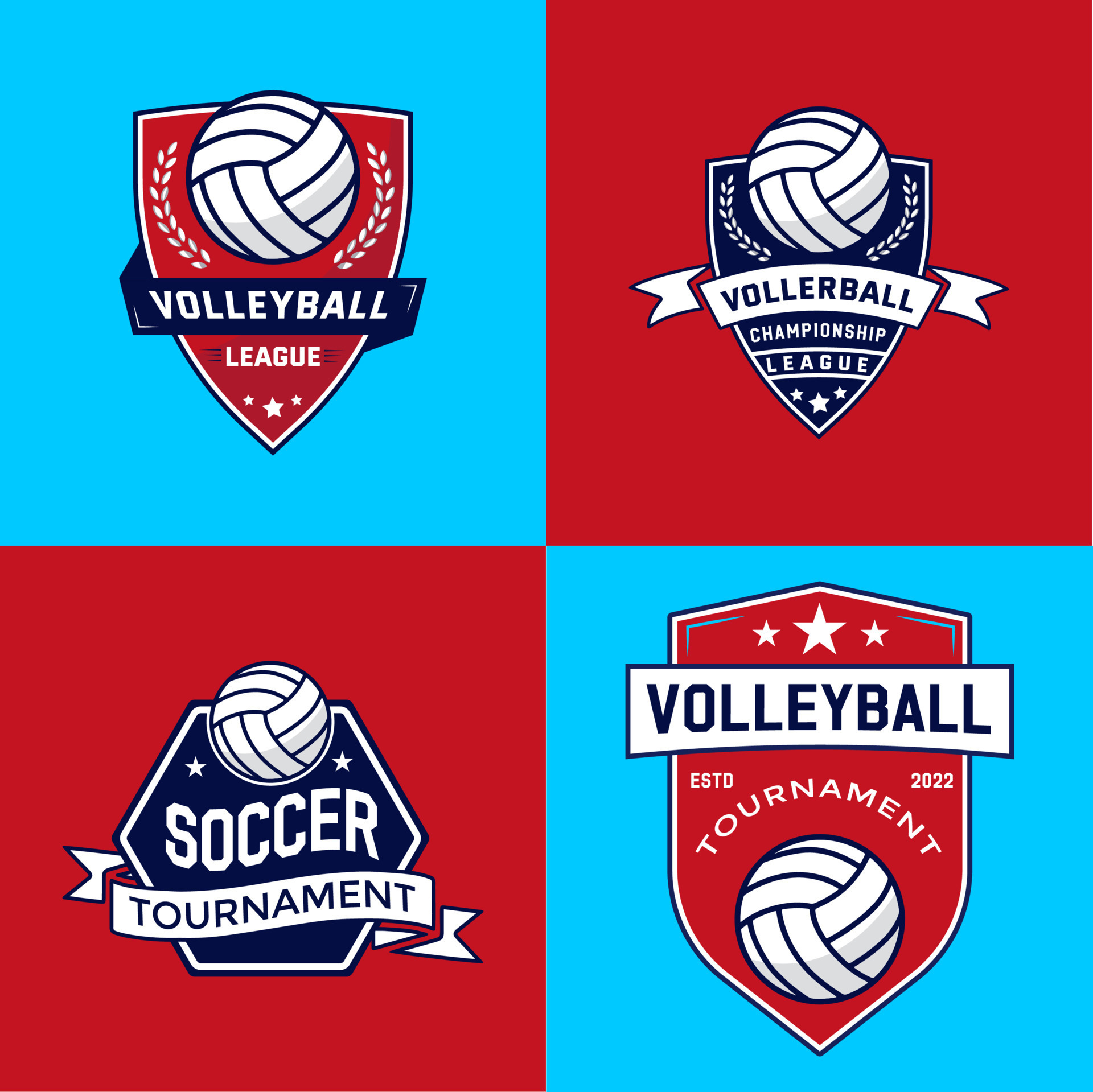 Volleyball Club Vintage Badge Symbol Design 23090405 Vector Art at Vecteezy