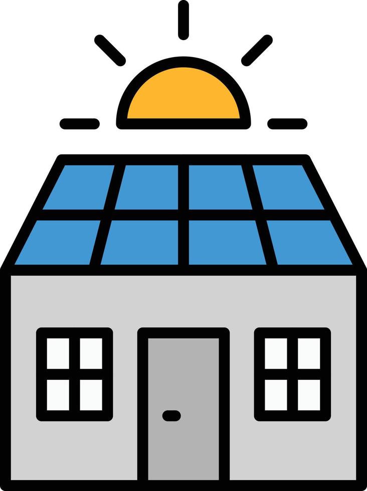 home-solar-panel Illustration Vector