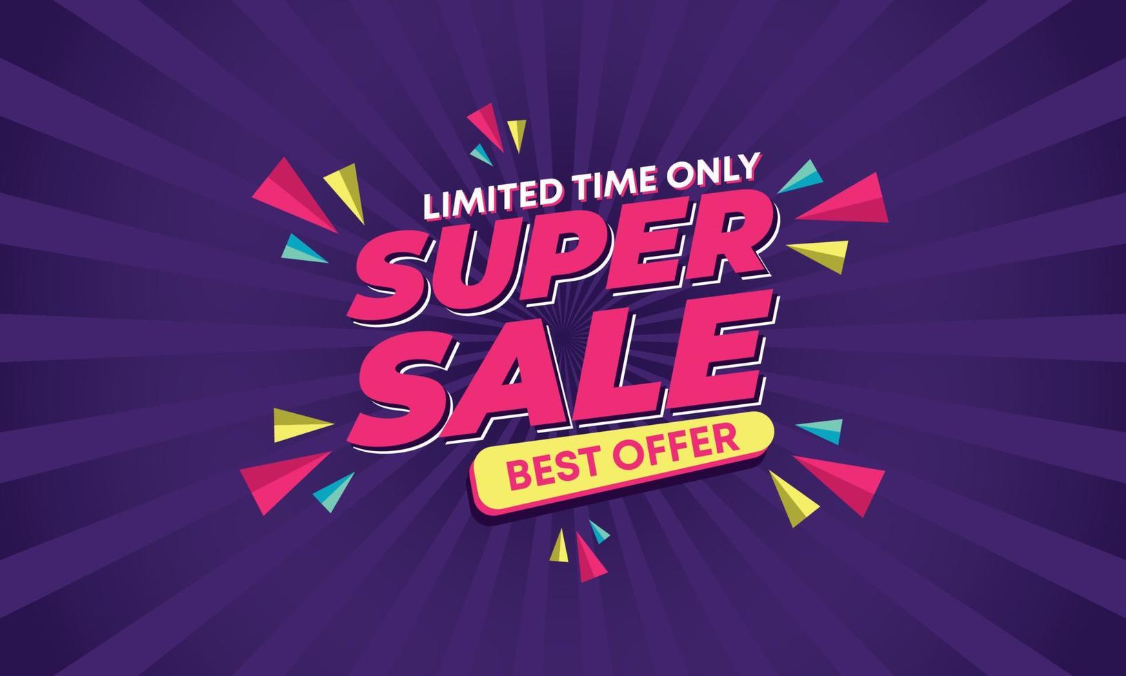 Limited Time Special Offer Banner Mockup Stock Vector