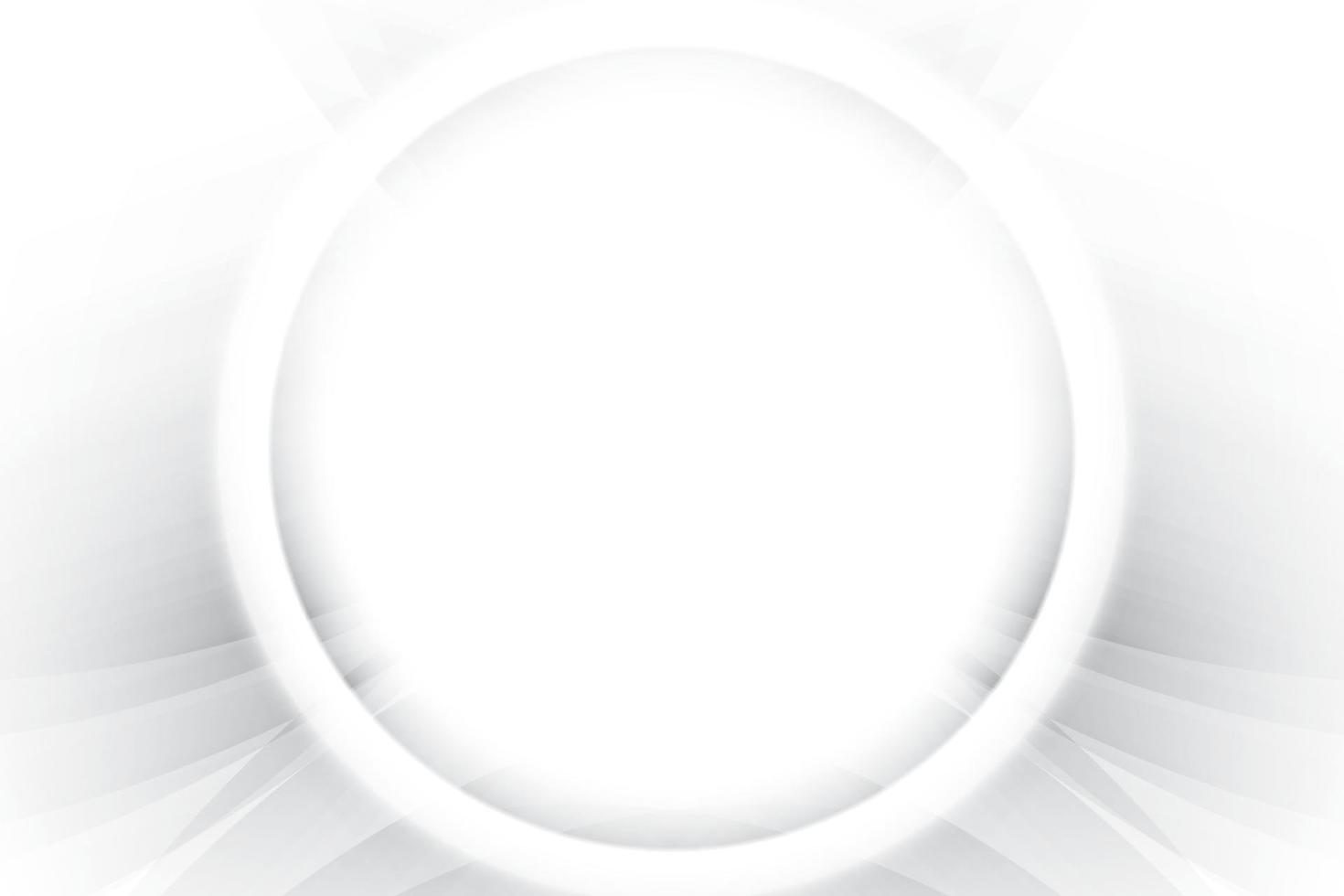 Abstract  white and gray color, modern design stripes background with geometric round shape. Vector illustration.