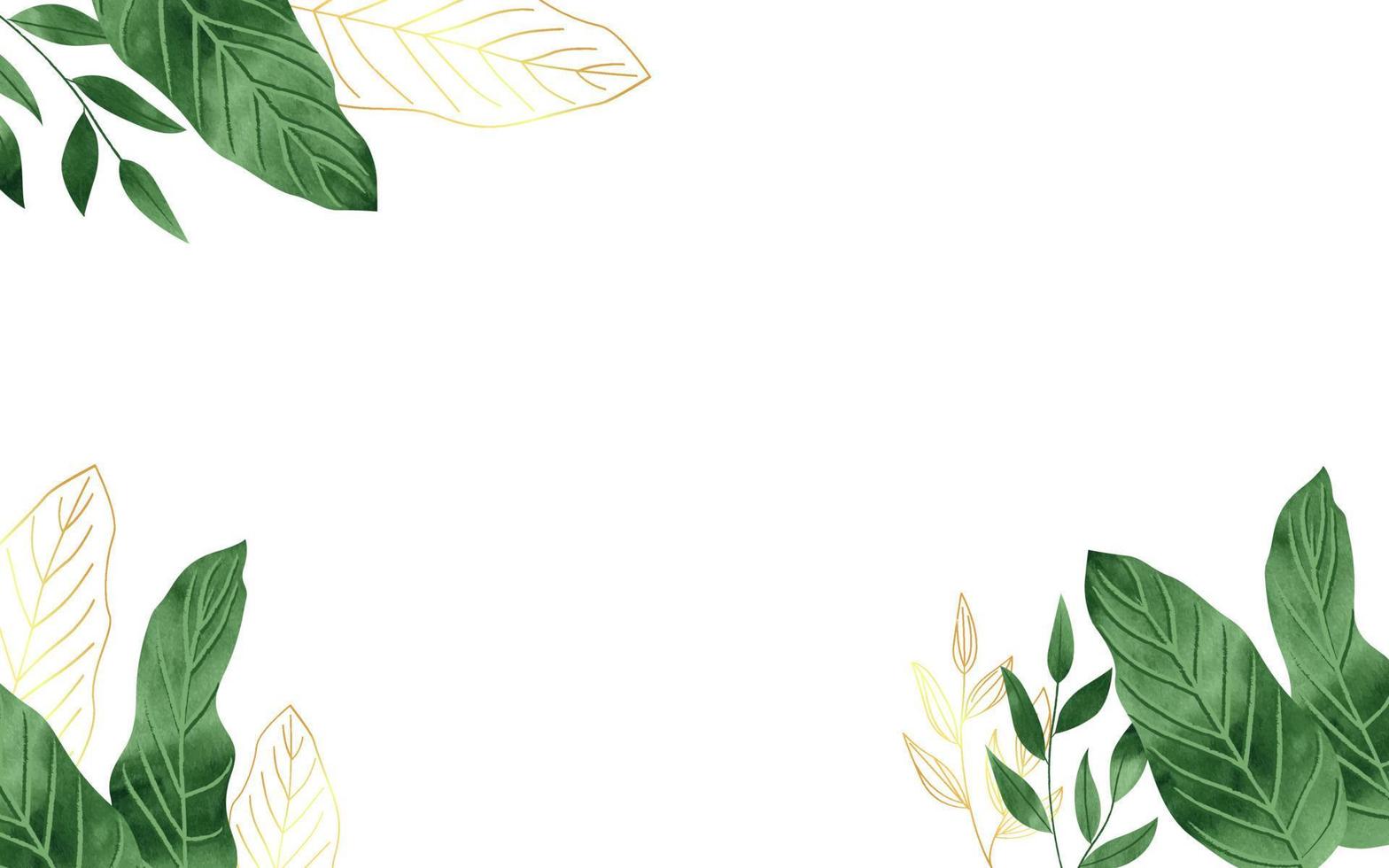 vector nature background with golden foil