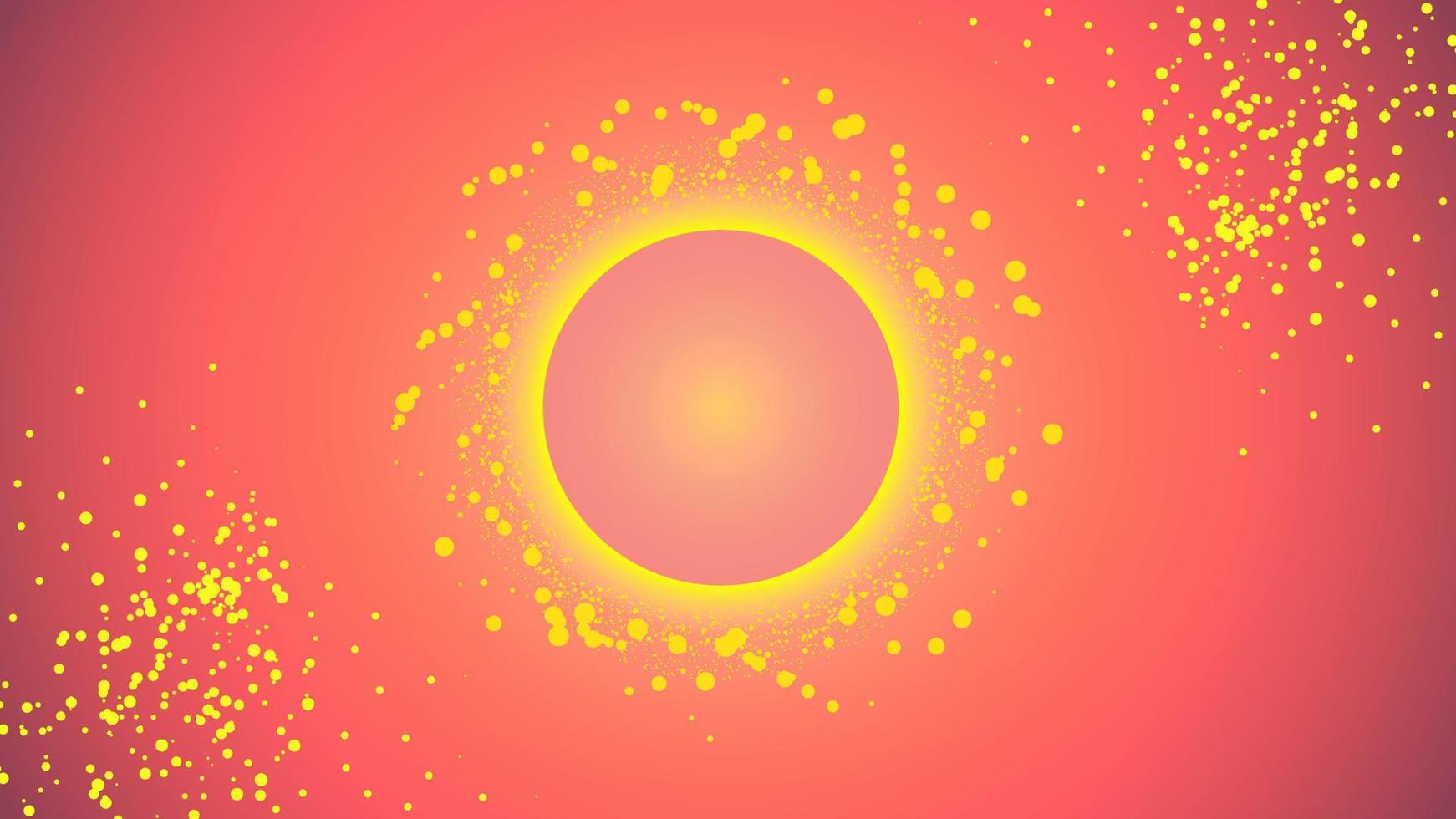 abstract beautiful creative pink yellow background vector