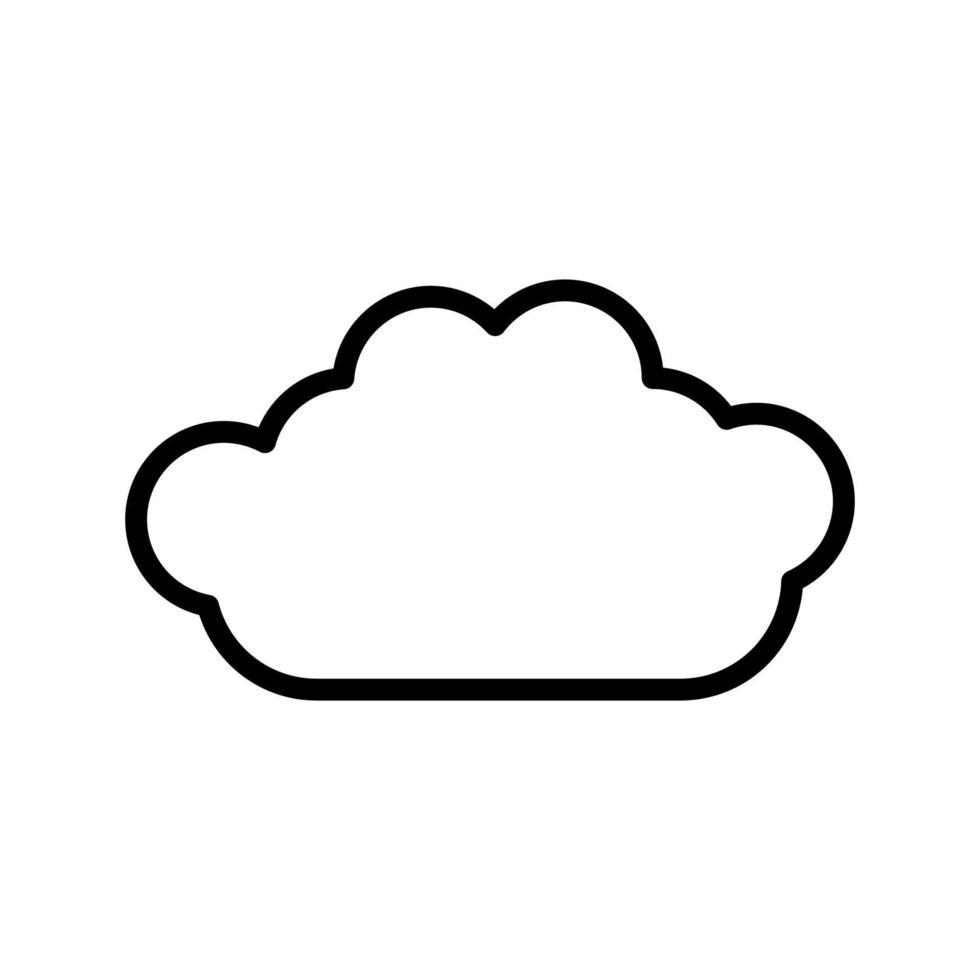 Weather Isolated Line Symbol. It can be used for sites, weather forecasts, articles, books, interfaces and various design vector