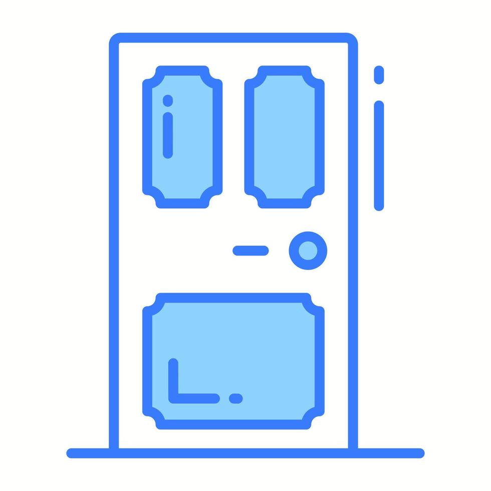 Well designed vector of house door, entry door icon