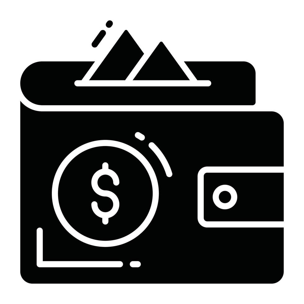 creativamente diseñado vector de dinero billetera en editable estilo, cartera billetera