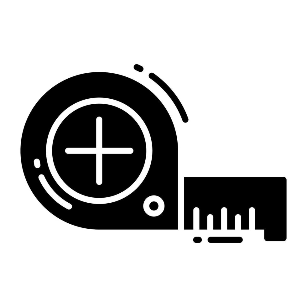 Modern icon of measuring tape, vector design of inches tape 23092127