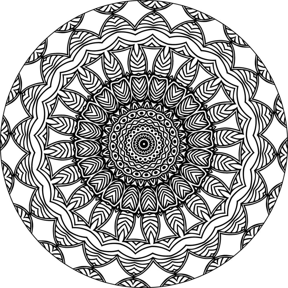 resumen mandala modelo. Arte en el pared. colorante libro cordón modelo el tatuaje. diseño para un fondo de pantalla pintar camisa y loseta pegatina diseño vector