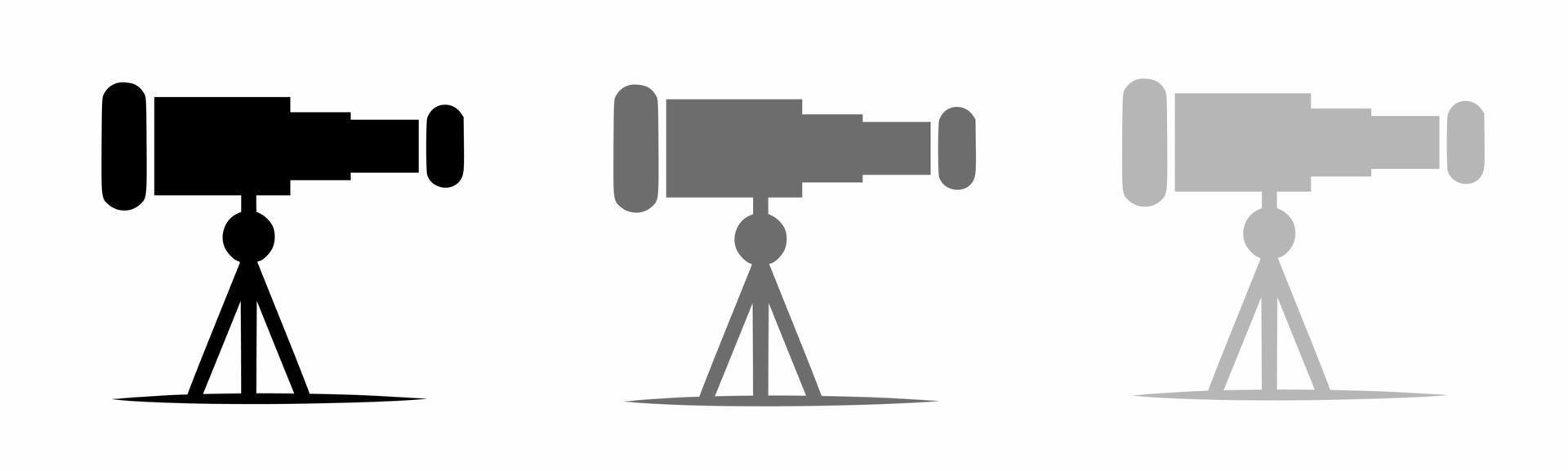 Telescope icon symbol illustration set for business. vector