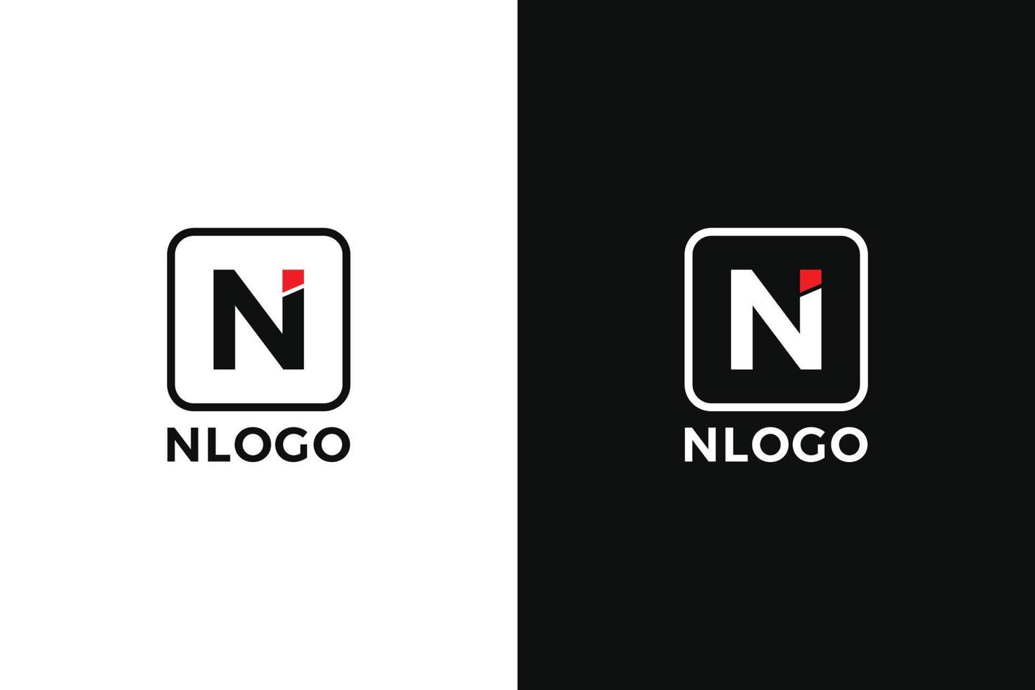 N Letter Logo Template vector
