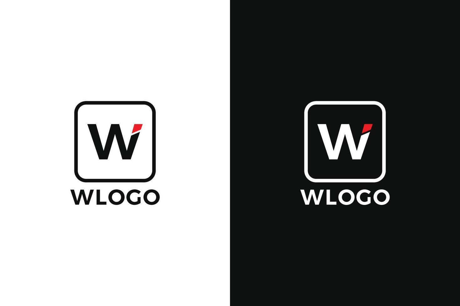 W Letter Logo Template vector