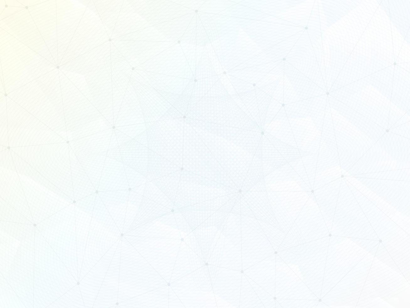 Low poly light blue background, line and dots technology background. vector