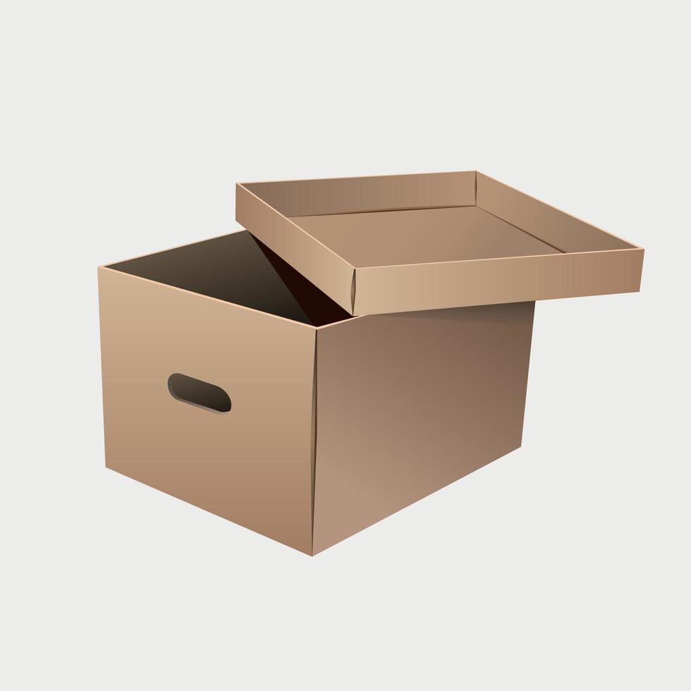 vector cardboard box-03