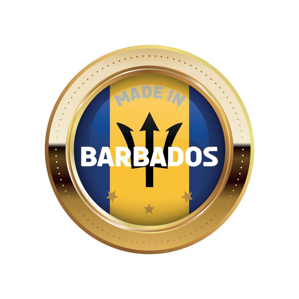 made in Barbados vector