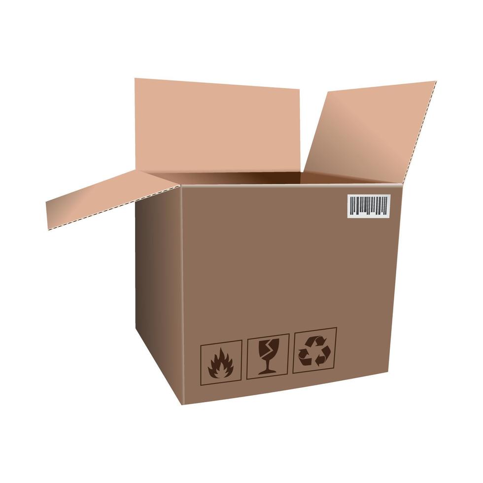 vector cardboard box-16