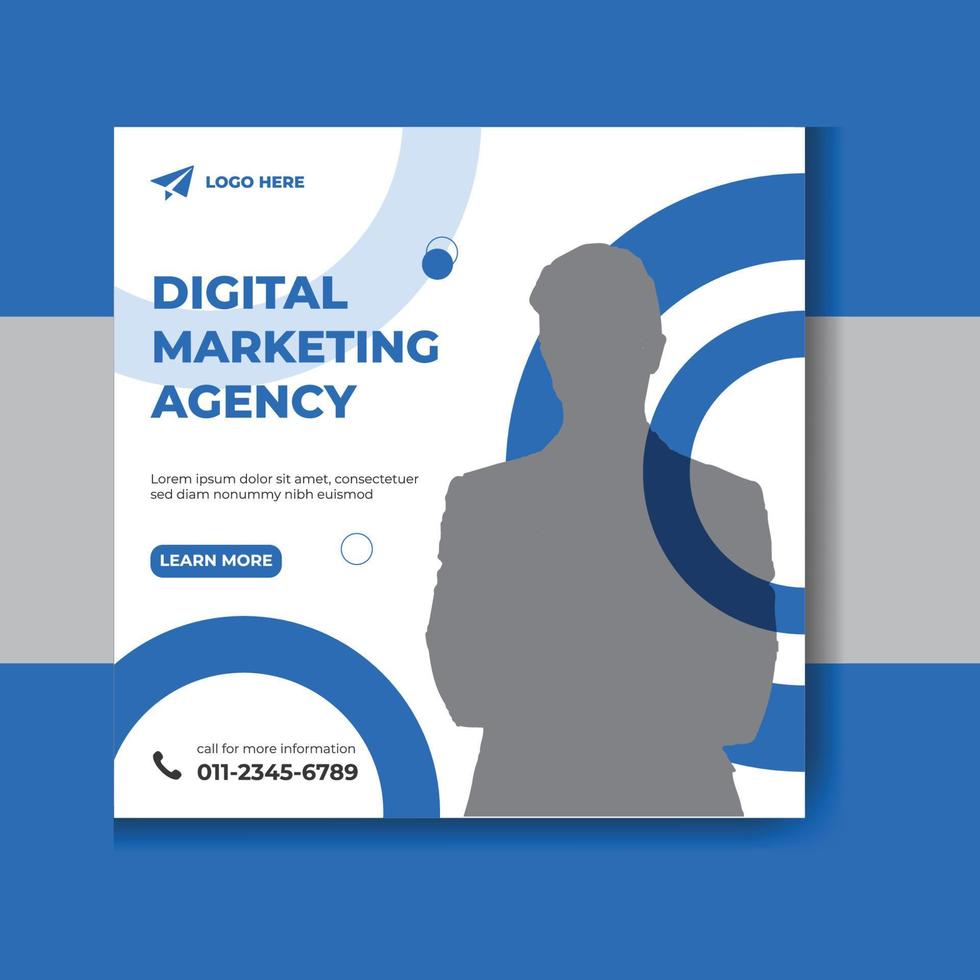 Corporate Business digital marketing social media post and web banner vector