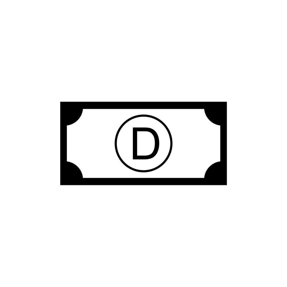Gambia Currency Symbol, Gambian Dalasi Icon, GMD Sign. Vector Illustration