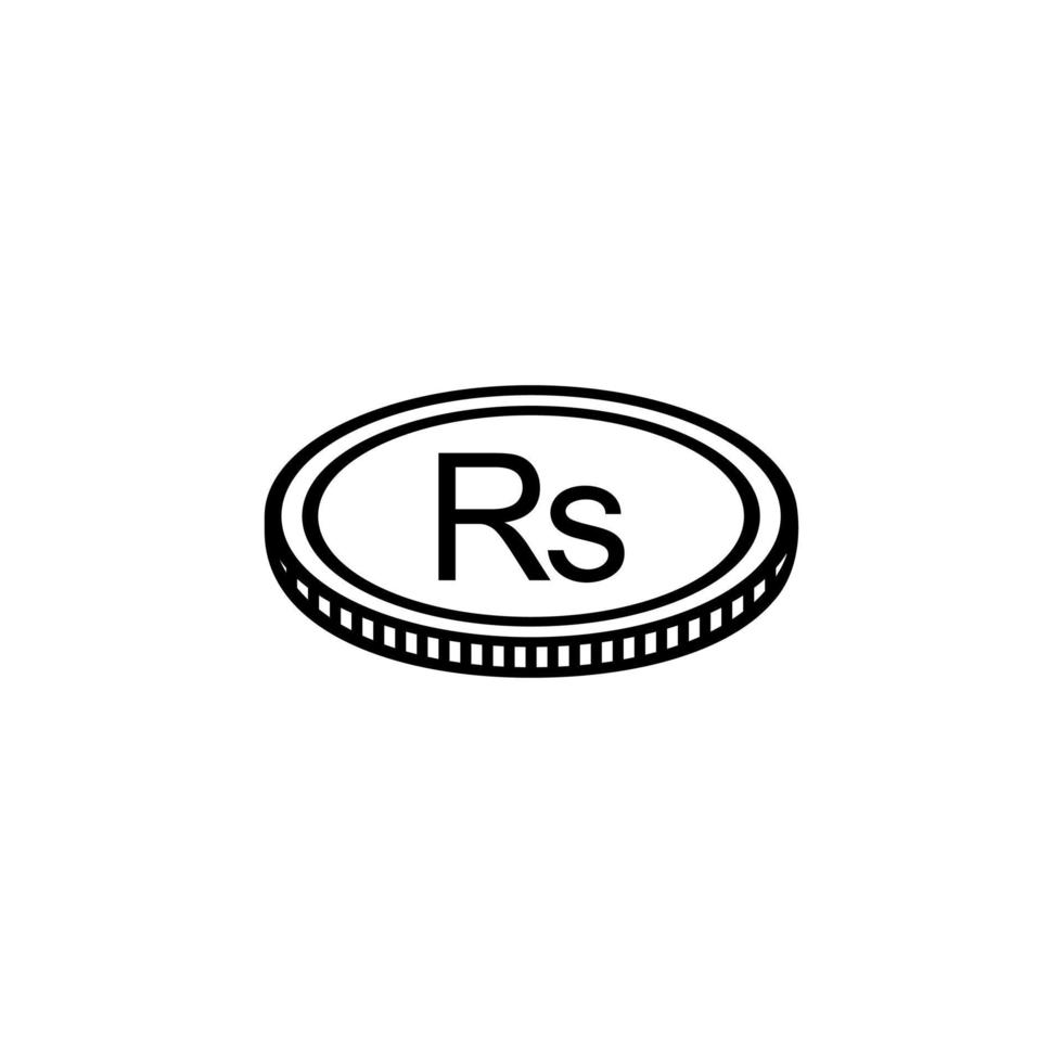 Mauritius Currency Symbol, Mauritian Rupee Icon, MUR Sign. Vector Illustration