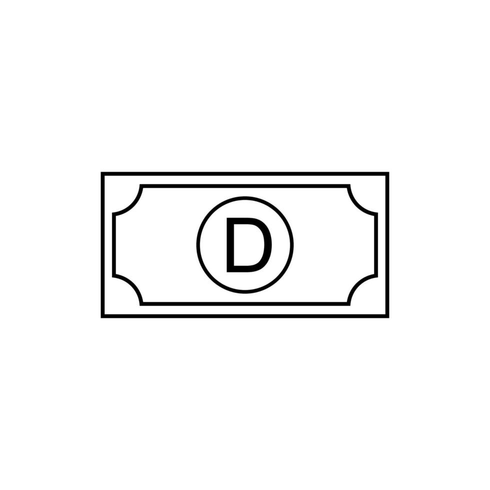 Gambia Currency Symbol, Gambian Dalasi Icon, GMD Sign. Vector Illustration