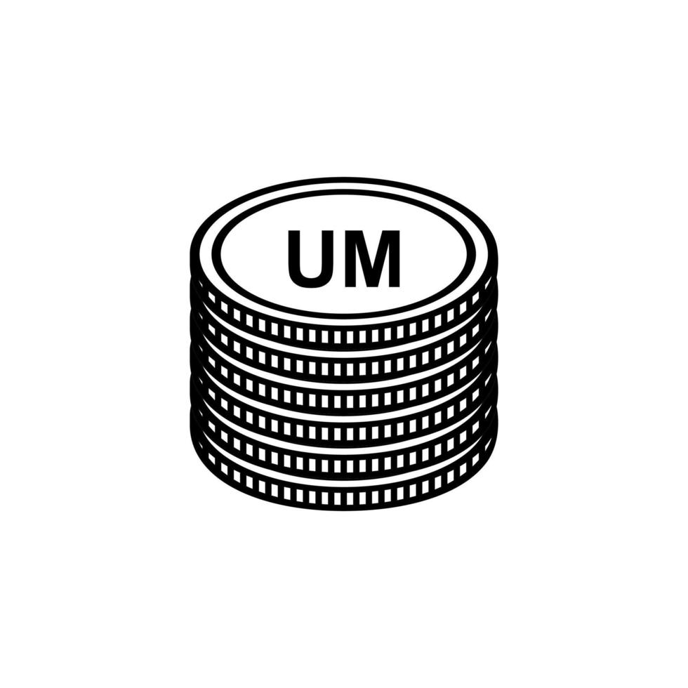 Mauritania Currency Symbol, Mauritanian Ouguiya Icon, MRU Sign, Vector Illustration