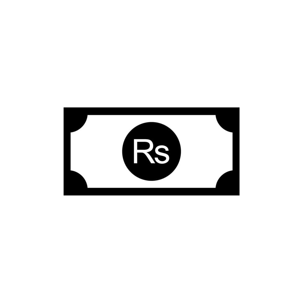 Mauritius Currency Symbol, Mauritian Rupee Icon, MUR Sign. Vector Illustration