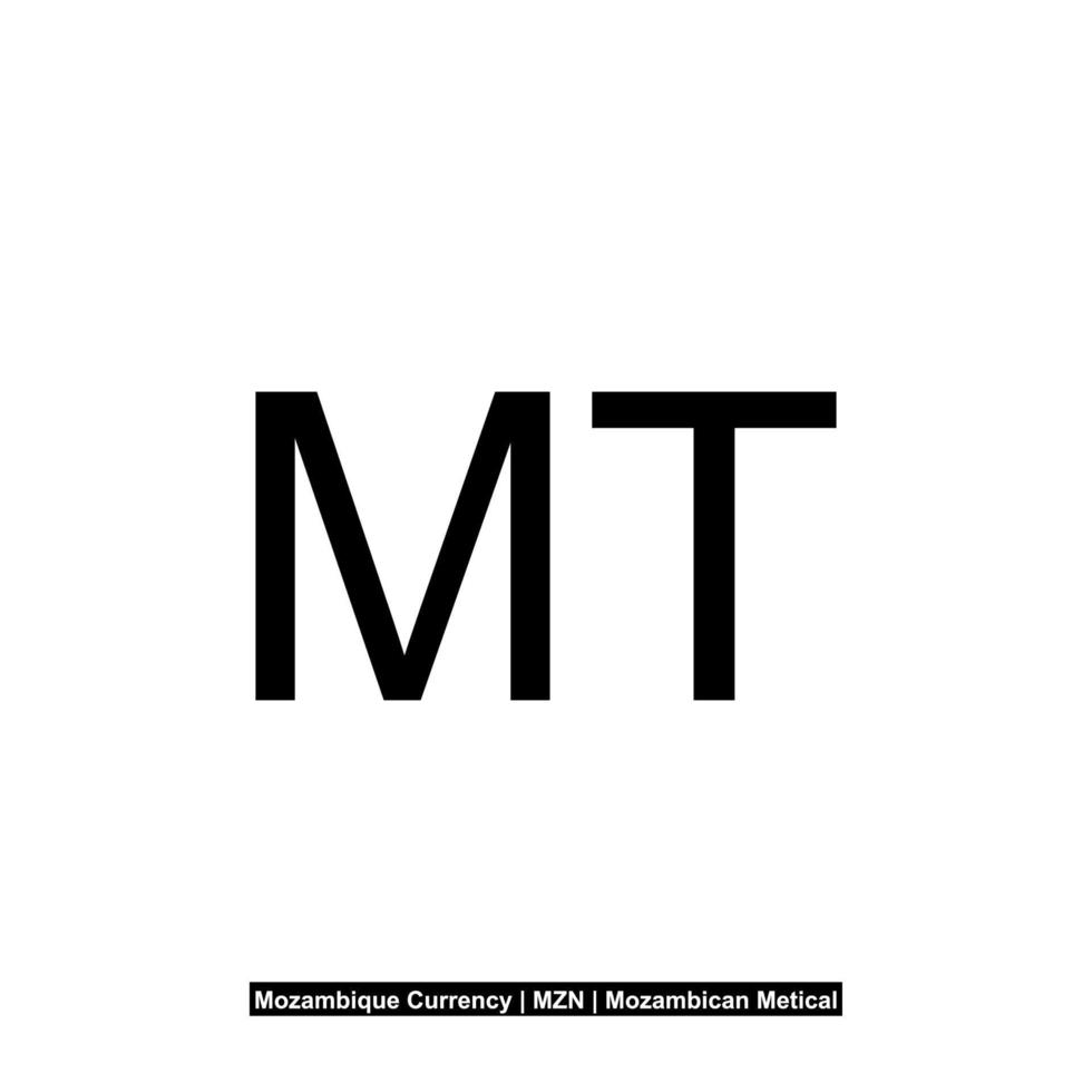 Mozambique Currency Symbol, Mozambican Metical Icon, MZN Sign. Vector Illustration