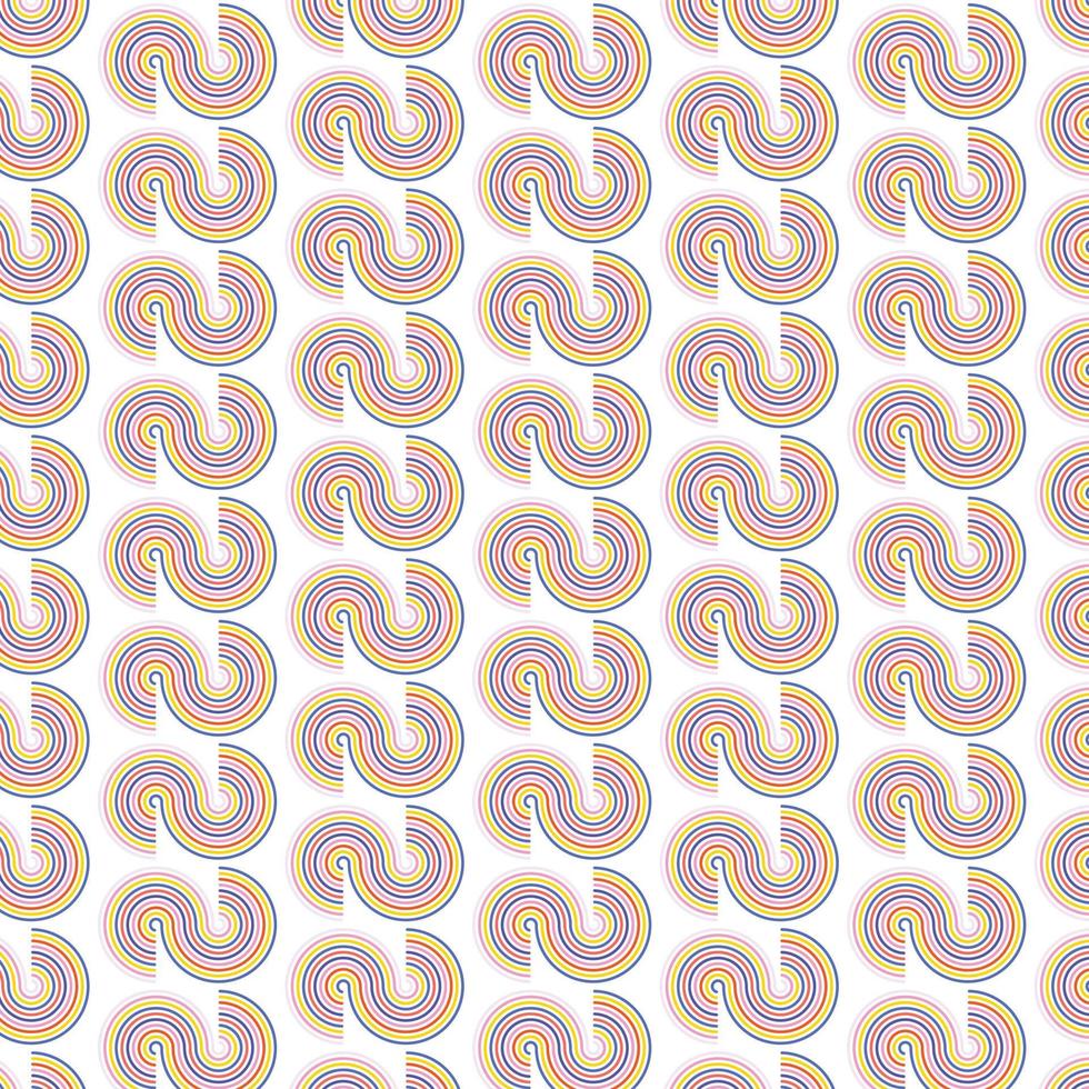 Colorful infinity shape geometric background pattern vector