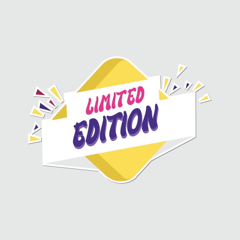 Limited edition vector sale badge print sticker