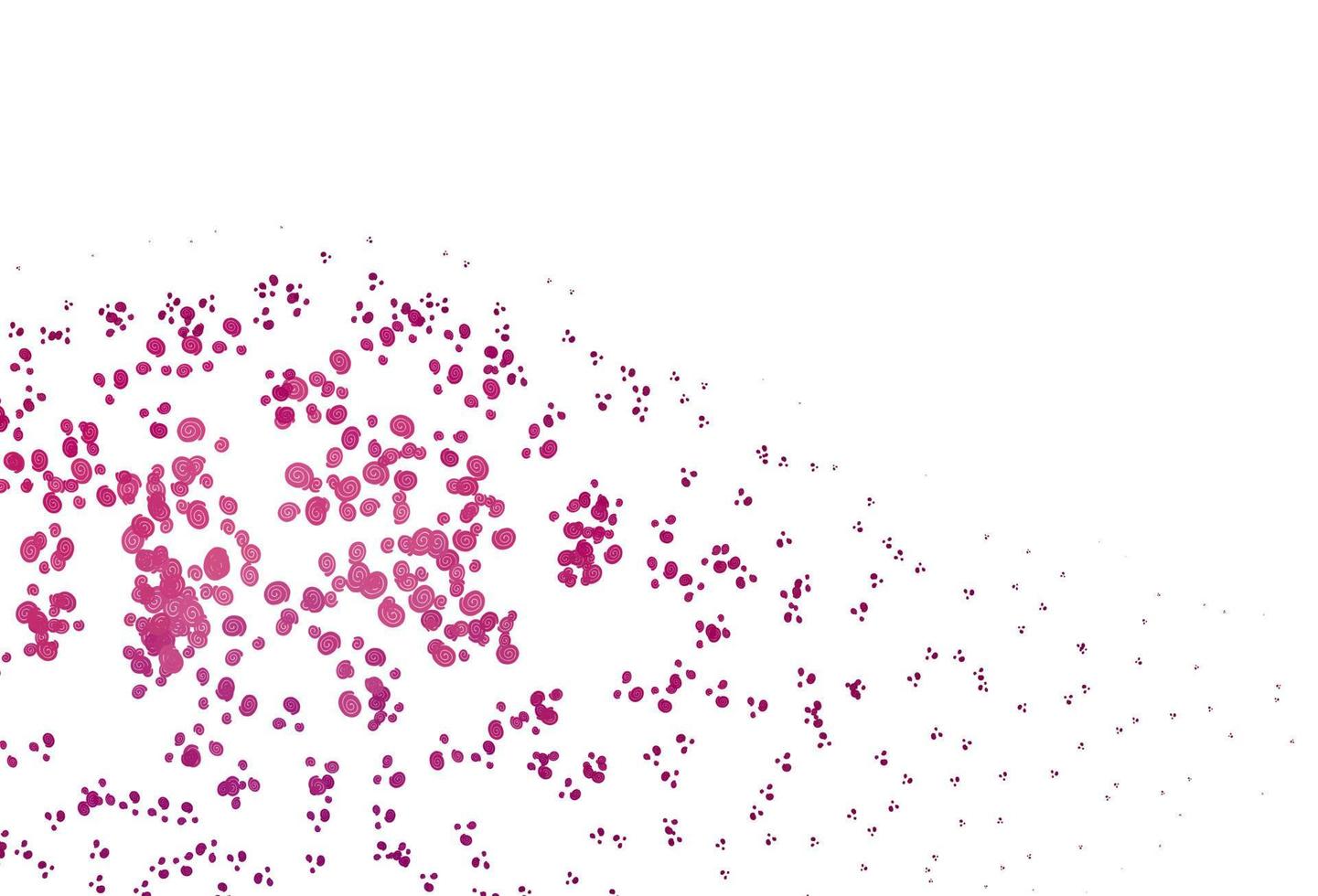 Light Purple vector template with bubble shapes.