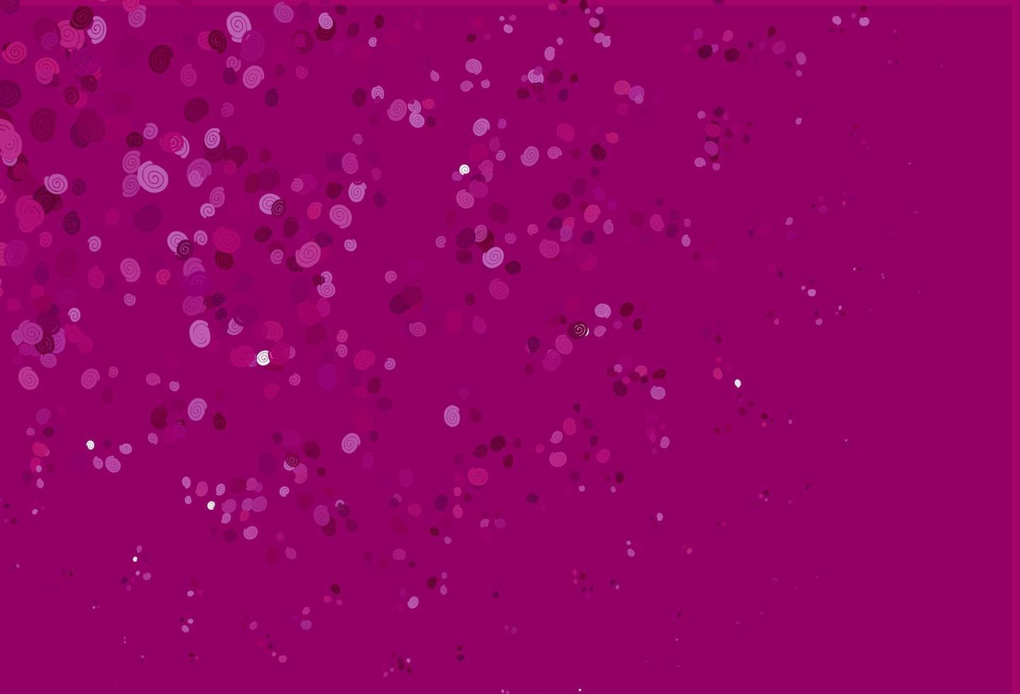 Light Purple vector background with bubble shapes.