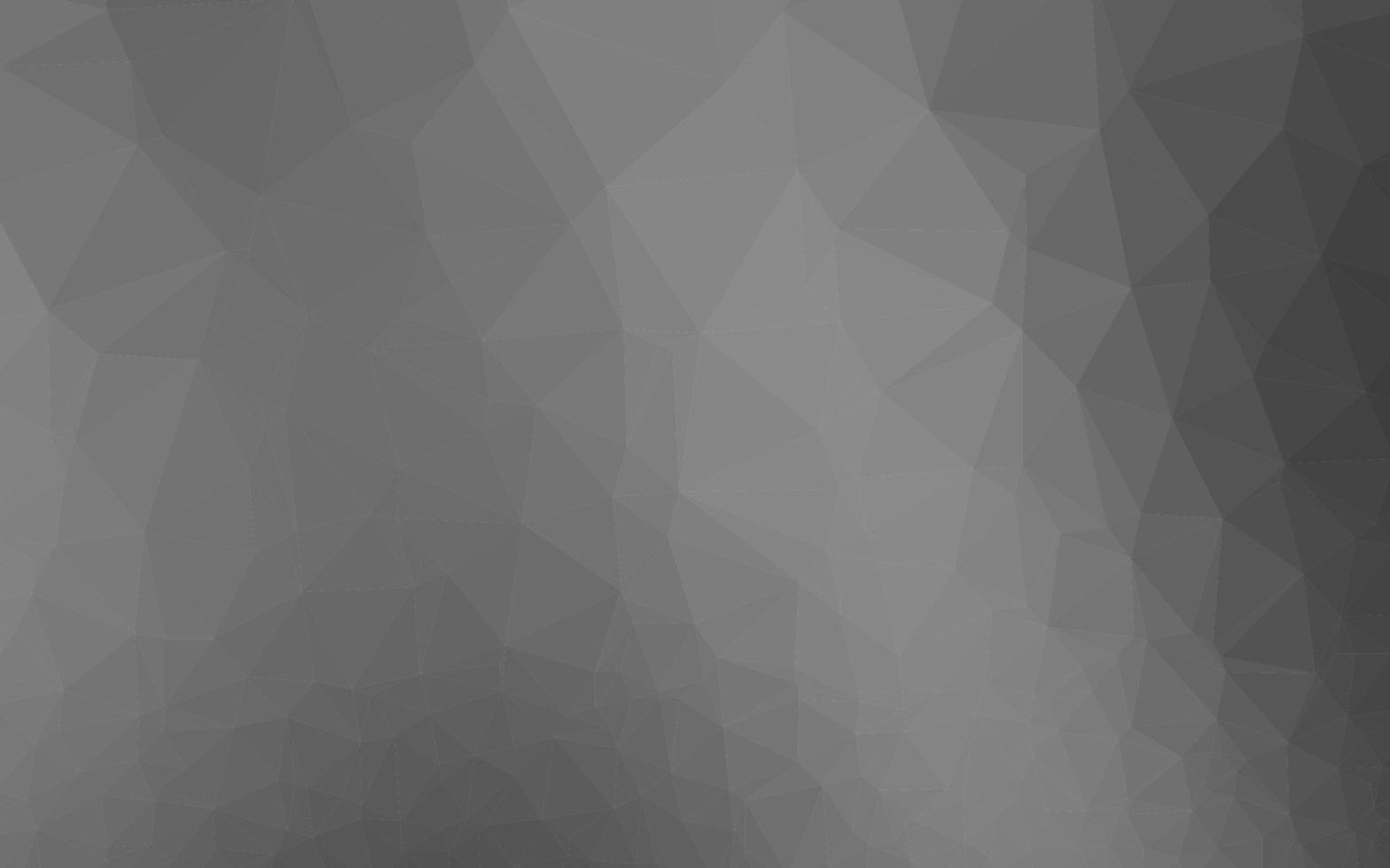 Fondo abstracto de polígono de vector gris plateado claro.