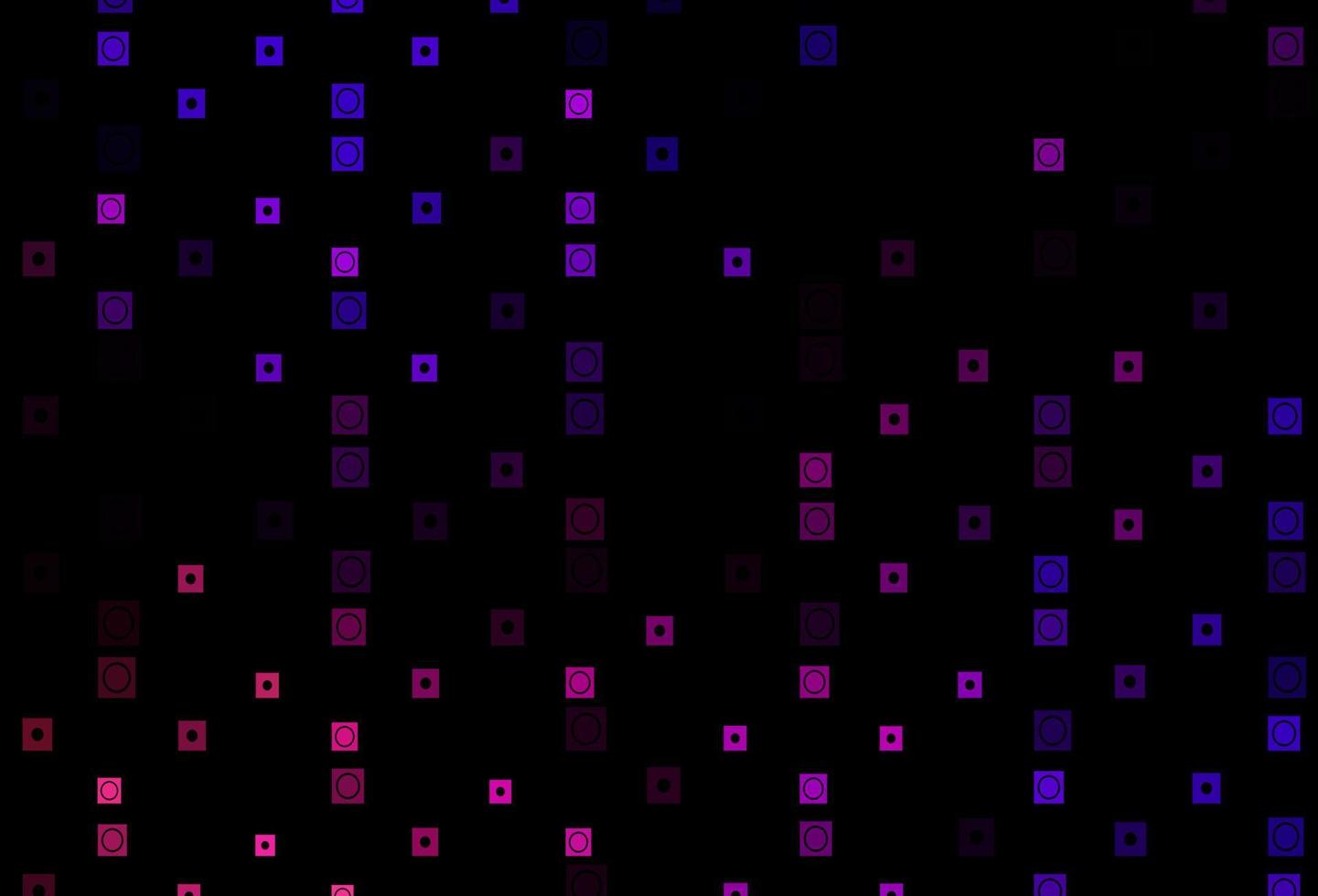 Dark Purple vector pattern in square, circular style.