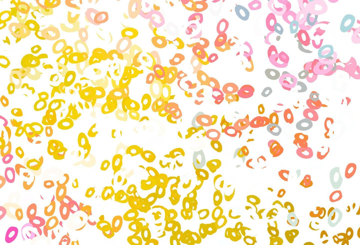 Light Pink, Yellow vector backdrop with dots.