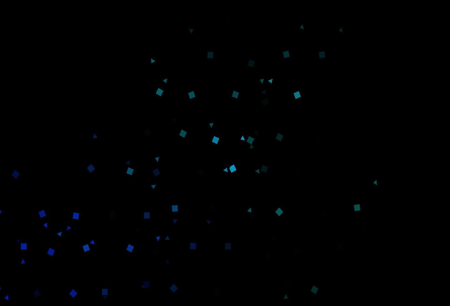 Dark BLUE vector pattern in polygonal style with circles.