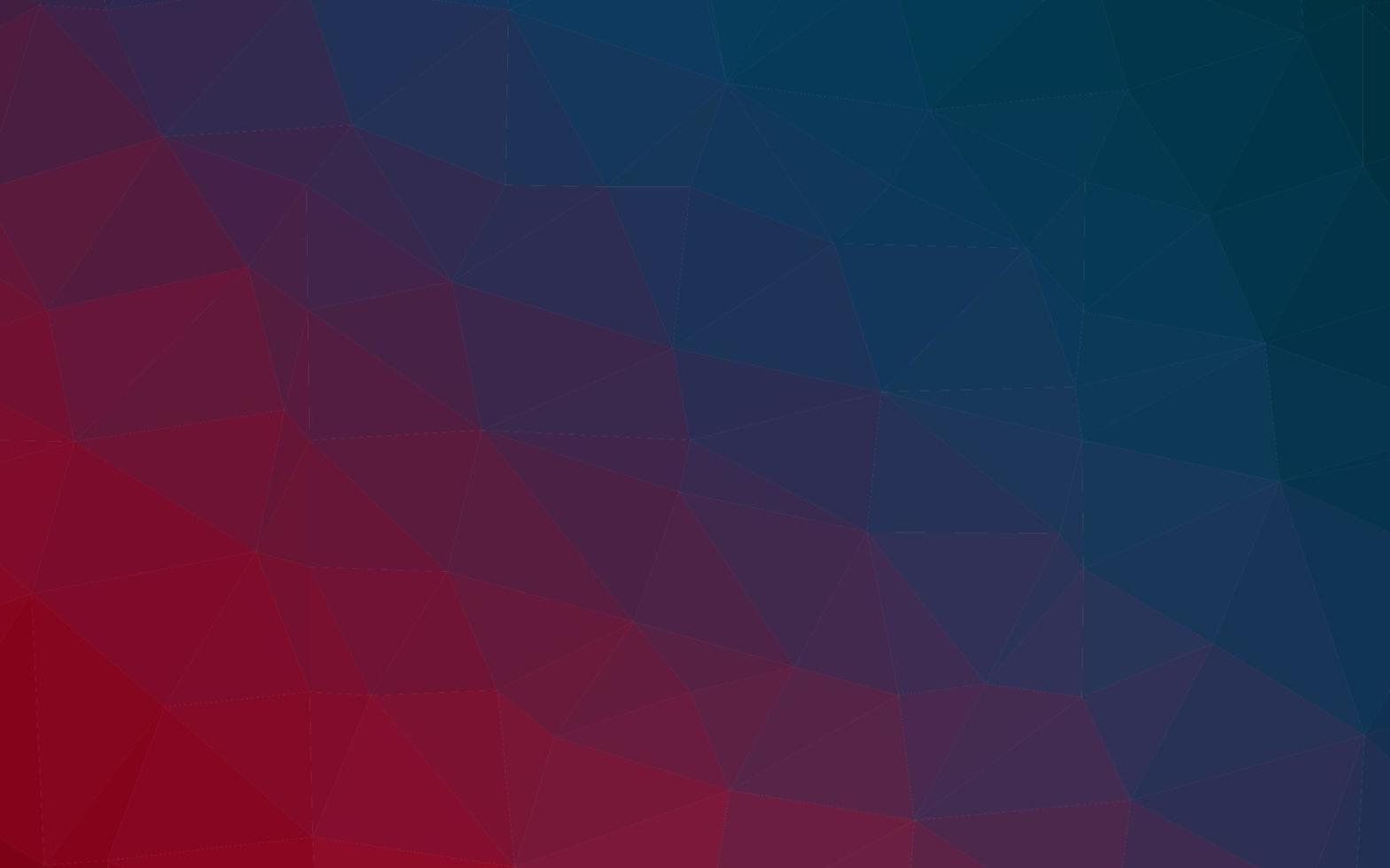Dark Blue, Red vector polygonal template.