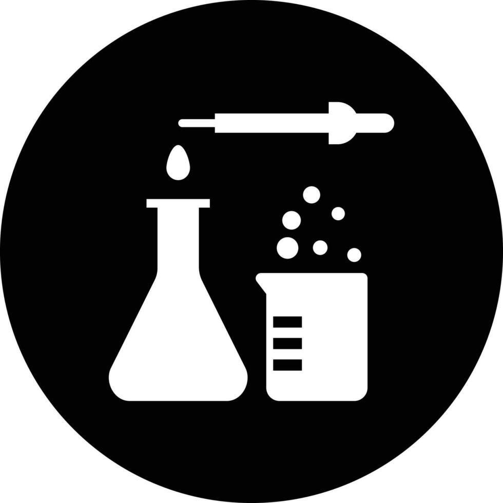 biología, ciencia, experimento, icono. negro vector gráfico ilustración.