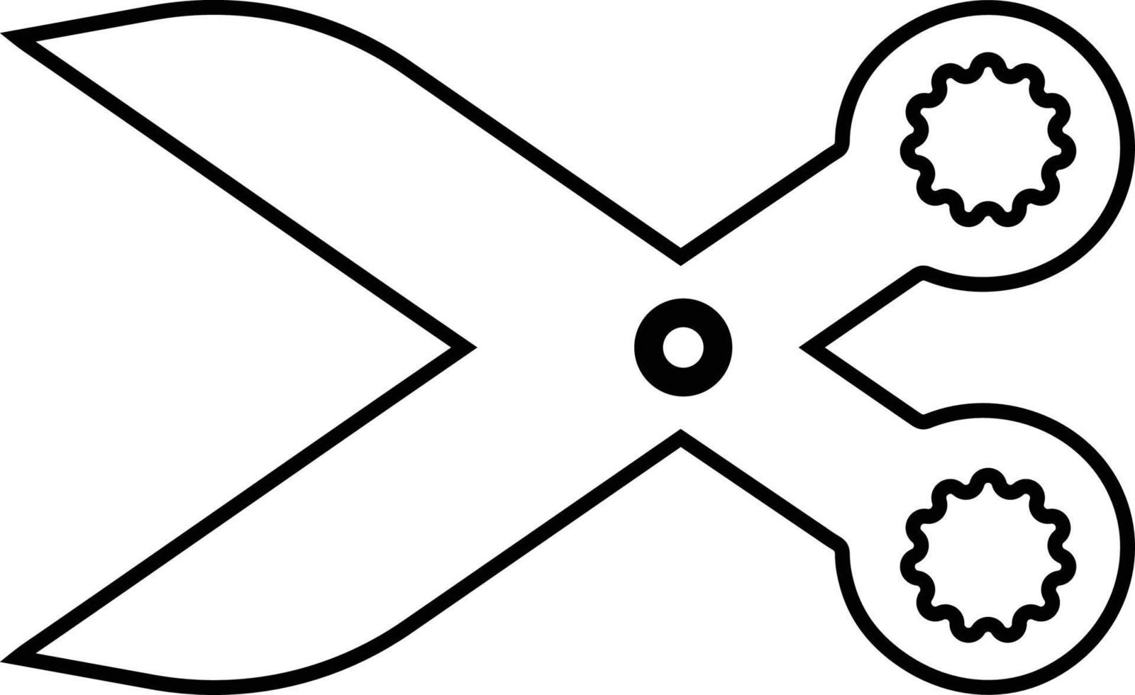 Barber and Scissor icon vector