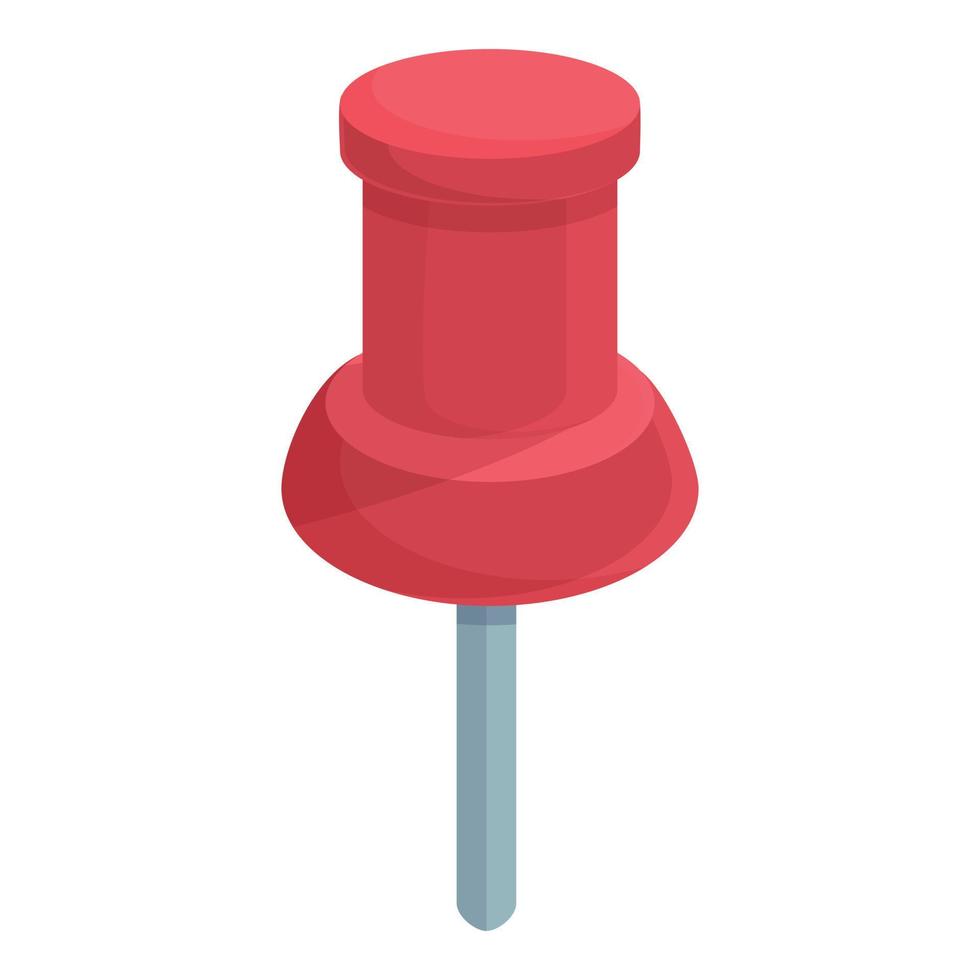 Note pin icon cartoon vector. Push button vector