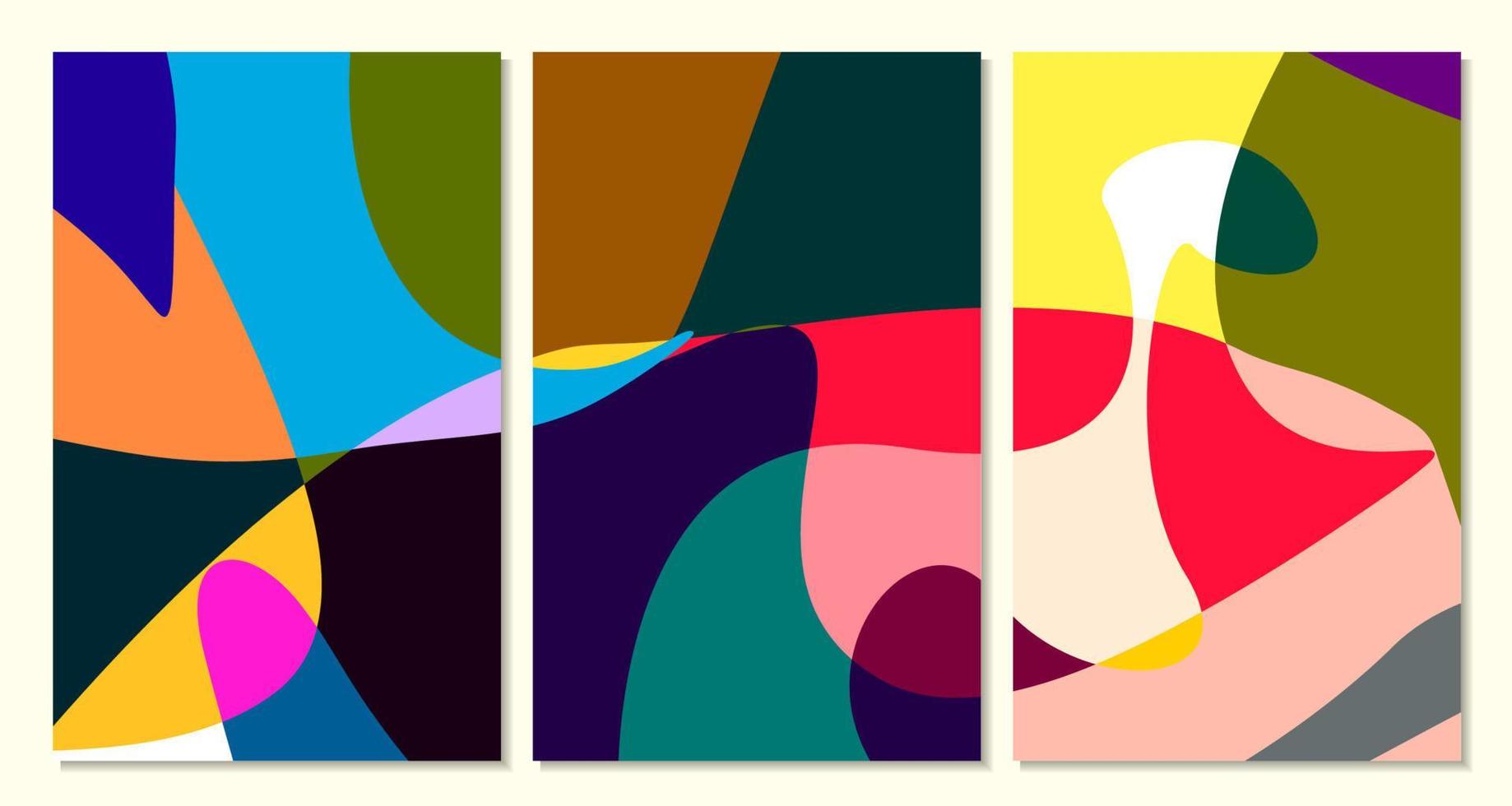 Vector colorful abstract fluid and curve background for summer banner