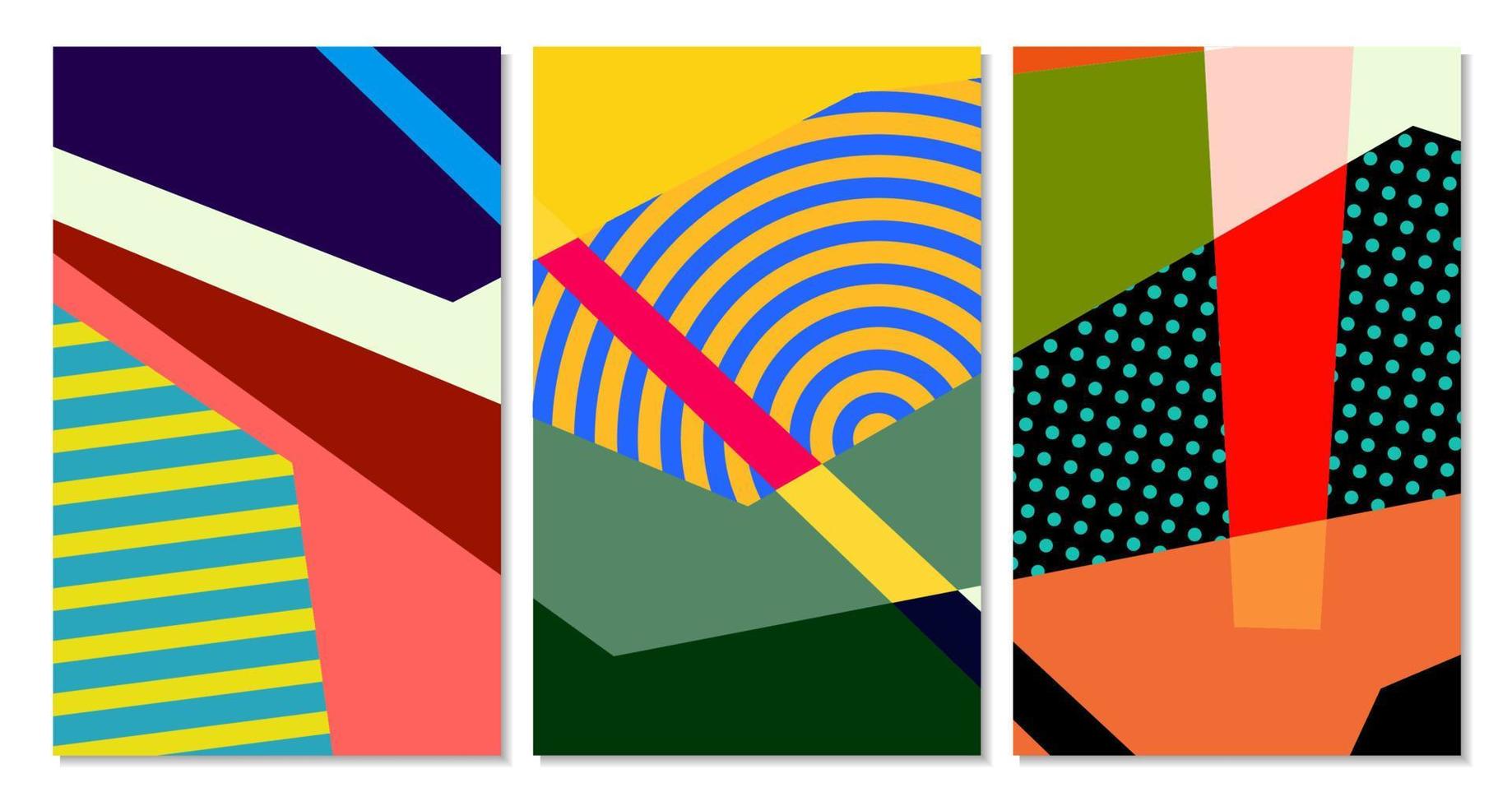 Vector colorful geometric abstract background for summer banner