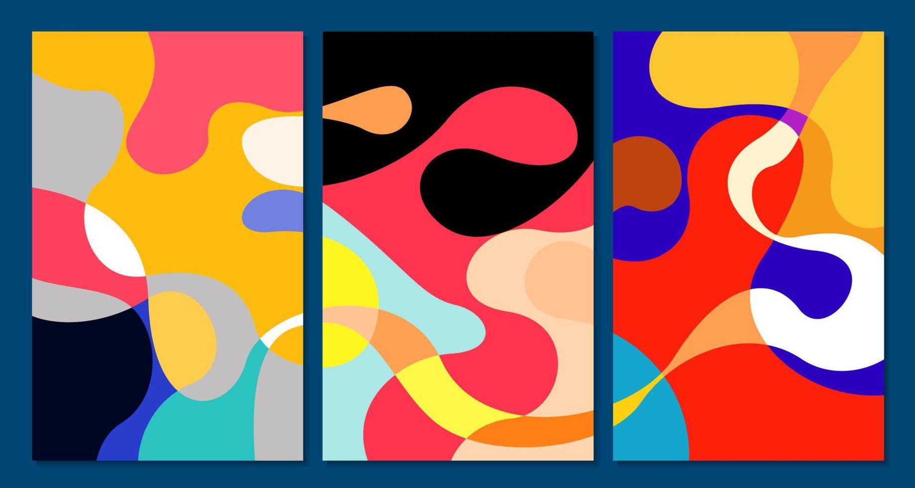 Vector colorful fluid abstract background for summer banner design