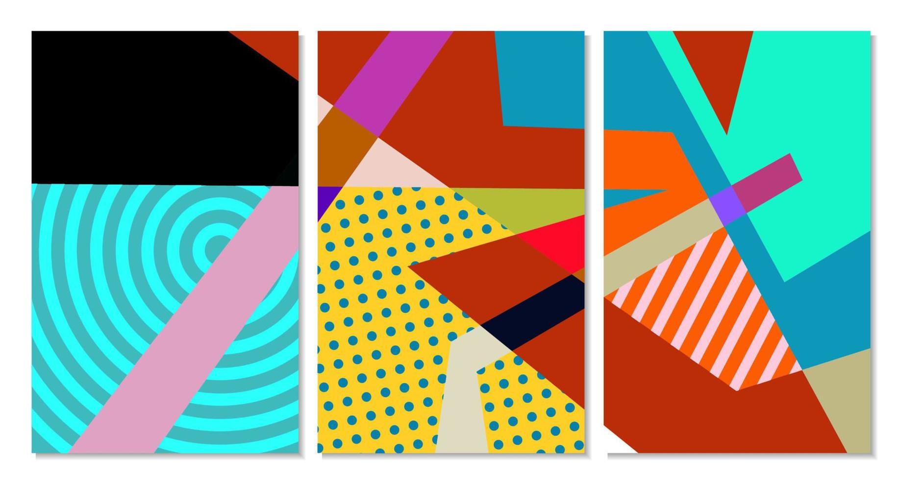 Vector colorful geometric abstract background for summer banner