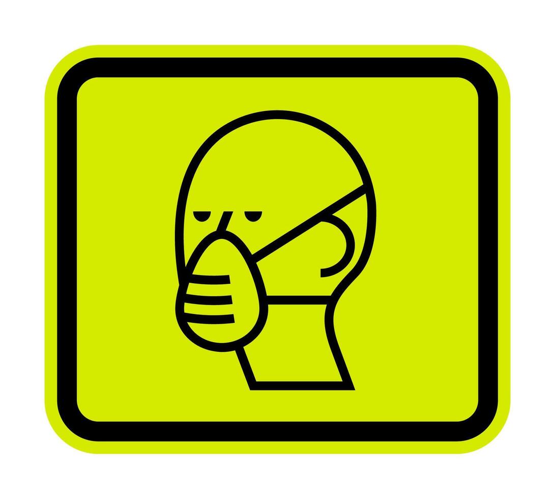 Protective mask icon on white background vector