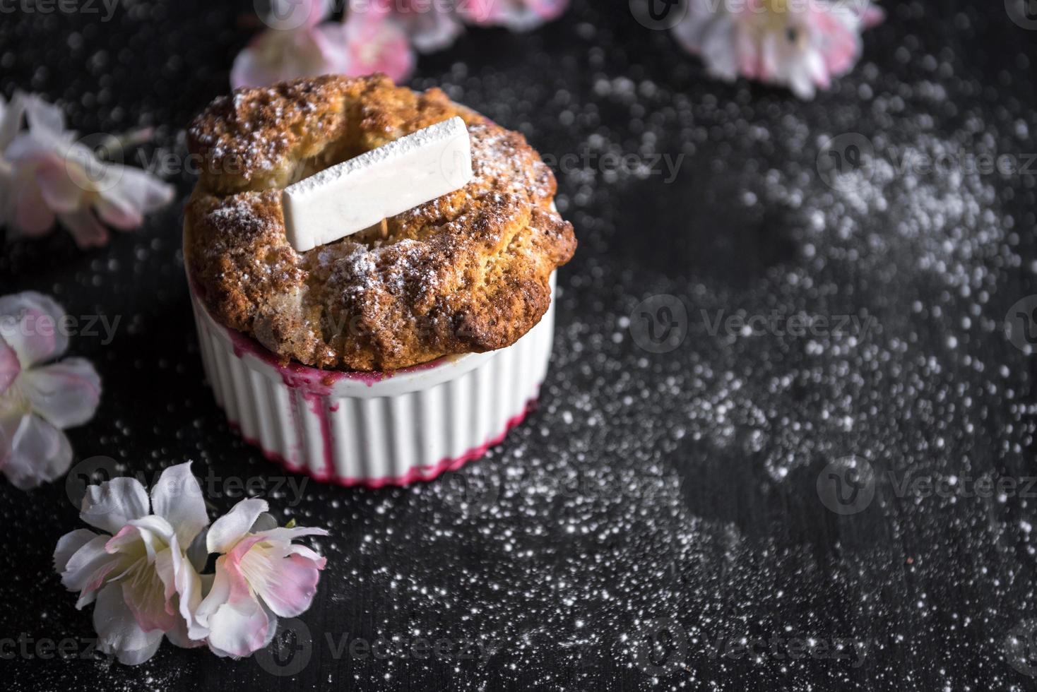 Homemade sweet souffle photo