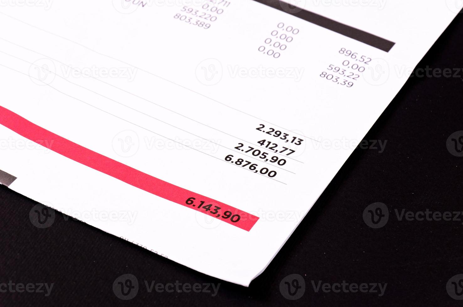 Red Accounts bills photo